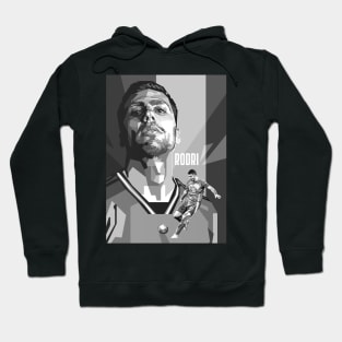 Rodri grayscale Fan art Illustration Hoodie